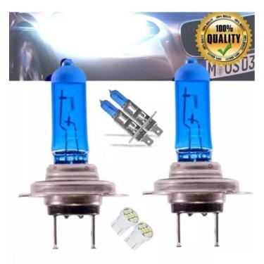 Imagem de Kit Lampada H7/h1/t10 Super Branca Efeito Xenon 8500k 55w - TIGER AUTO