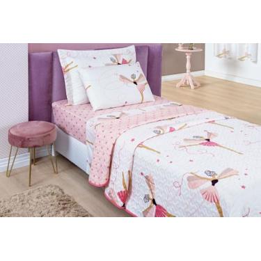 Imagem de Colcha Bouti Kids Dupla Face Cama Solteiro Estampada 2,40 x 1,60m - Jo