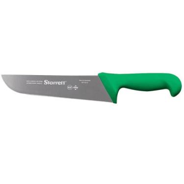 Imagem de Faca Churrasco e Açougue 25cm Verde Reta Larga Starrett BKG203-10