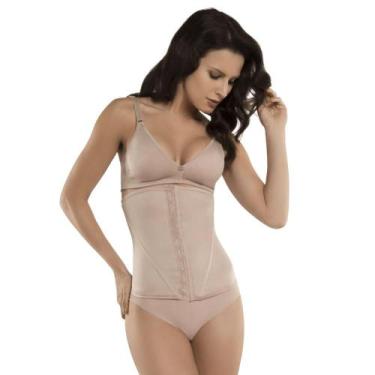 Imagem de Cinta Modeladora Abdominal Longa Lucitex 5057, Bege, P