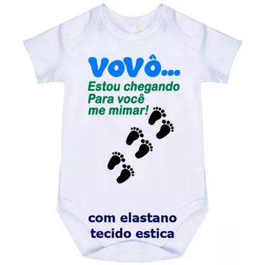 Imagem de body bebê vovô estou chegando cód 1020 - nick aloha, Branco, G