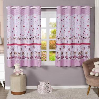 Imagem de Cortina Infantil Quarto Bebê 2,80x1,40 Estampada Menina Menino - MH En