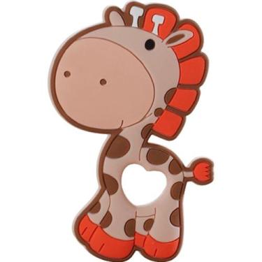 Imagem de Mordedor Girafa Funny para Bebê de Silicone 7,03x6,55x0,83cm - Bene Ca