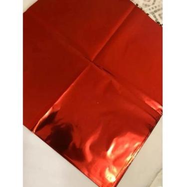Imagem de folha laminada  50x70 vermelho - RAMOS & SILVA EMBALAGENS, vermelho