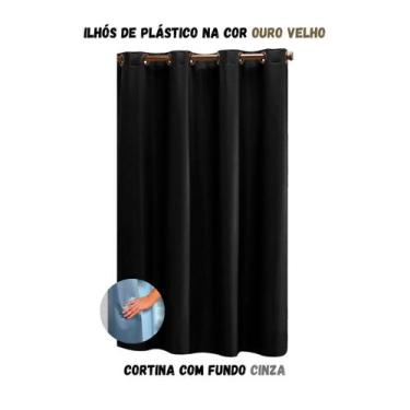 Imagem de Cortina Blackout para Sala ou Quarto PVC (plástico) UMA FOLHA Rústica 