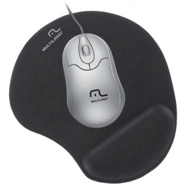 Imagem de Multilaser Mouse Pad Gel AC024 Preto, Preto, Normal