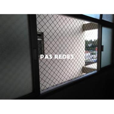 Imagem de Kit Completo Rede de Proteção Janelas Sacadas Crianças Gatos 0,80m X 0