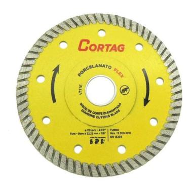 Imagem de Disco Diamantado 115 4.1/2 Turbo Porcelanato Flex Cortag