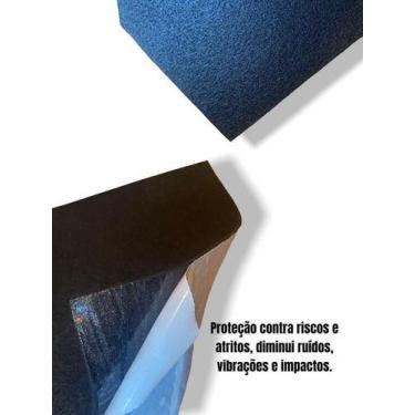 Imagem de Feltro Adesivo Placa Protetor Piso Parede Mesa Cadeira Cama