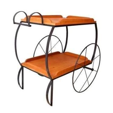 Imagem de Carrinho de Chá G em Madeira Mista e Ferro - Cód PC2 - Barrocarte 