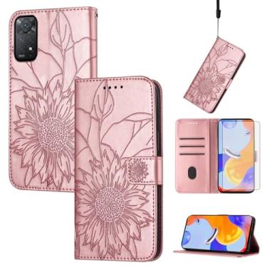Imagem de Asuwish Capa de celular para Xiaomi Redmi Note 12 Pro 4G/Redmi Note 11 Pro 5G com protetor de tela e estampa floral, carteira com suporte para cartão de crédito, suporte para celular Redme Note11 11E
