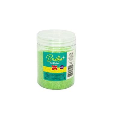 Imagem de Glitter para Balões Brilho Poliéster 100 g - Ref. 7081 - Verde Neon - 