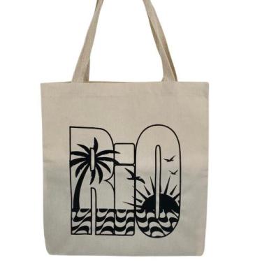 Imagem de Bolsa Ecobag  100% algodão Rio Simbol - CARIOCA MAIS
