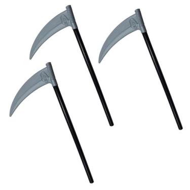 Imagem de 3 Foices Fantasia Da Morte Halloween Acesssório Adulto Plástico - LePl