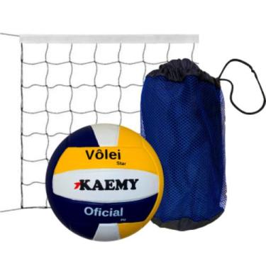Imagem de Kit Vôlei Quadra -Bola Vôlei Star+ Sacola +Rede 9 m+10 m corda Kaemy-K