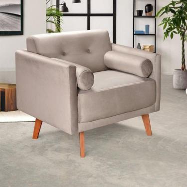 Imagem de Poltrona Moderna Decoração Sala, Varanda, Recepção Luma - BELLA DECOR