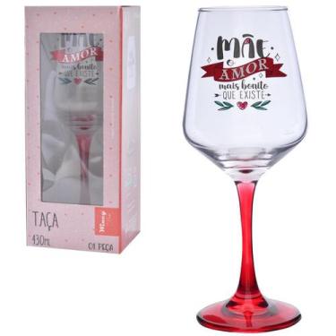 Imagem de Taca De Vidro Frases Mae 430ml Fbc01048 Wincy - Campineira