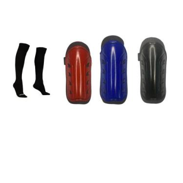 Imagem de Kit Criança futebol  Caneleira Baby Meiao Preto 28 A 32 - VMBSPORTS, P