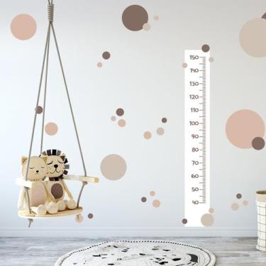 Imagem de Adesivo de Parede Régua de Crescimento Marrom - Quartinhos