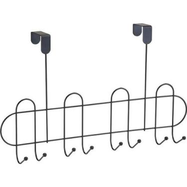 Imagem de Porta vassouras black para porta com esferas Arthi