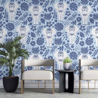 Imagem de Papel de Parede Adesivo Indiano Comércio N02223 Rolo 0,58x3M - Adesivo