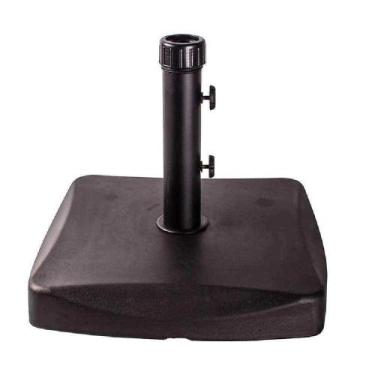 Imagem de Base para Ombrellone Quadrada em Concreto 25kg Preta BEL - BELFIX