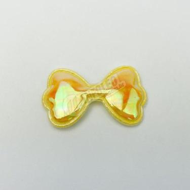 Imagem de Aplique Laço PVC Amarelo 5x3cm - LB