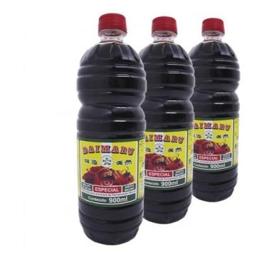 Imagem de Molho Shoyu Macrobiótico Daimaru Natural Sem Glutamato 900ml (Kit com 