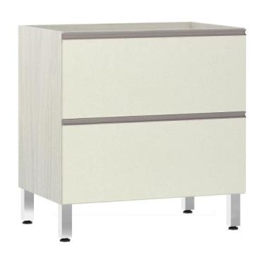 Imagem de Balcão Sem Tampo 80cm Misto Basculante Kashmir - LUCIANE