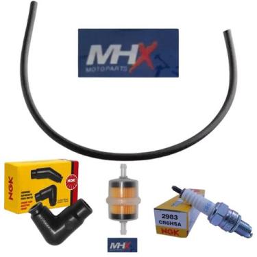 Imagem de Revisão Biz 100 12 Até 15 Vela, Filtro, Cachimbo, Cabo - Mhx