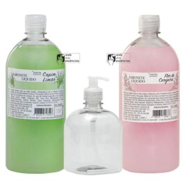 Imagem de Kit - Sabonete Flor de Cerejeira e Capim Limão + Valvula Pump + Pet 50