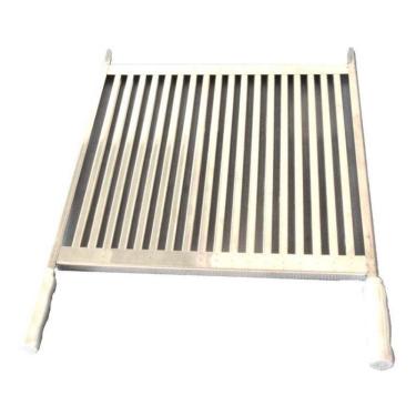 Imagem de Grelha Em Inox Uruguaia Parrilha Para Churrasco 55Cm Largura