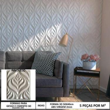 Imagem de Forma 3d Folha Plus 50x40cm Abs 2mm Molde Para Gesso/cimento IN343 - I