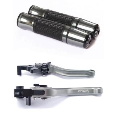 Imagem de Manete Manopla Esportivo Suzuki Gsxr Gsx-r Srad 750 - NoBrand, Titaniu