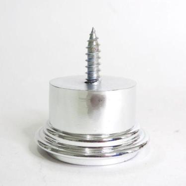 Imagem de Pé Para Sofá 3,3cm Metalizado Redondo Kit 11 unidades - Fenix Mendonça