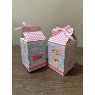 Imagem de Kit 10 caixas Milk Ursinha Baloeira - Shape Festas