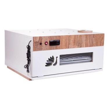 Imagem de Chocadeira 120 ovos PID com "4 ventiladores" Bivolt com ovoscópio Alta