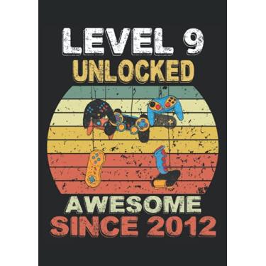 Imagem de Level 9 Unlocked 9 Years Old 9th Birthday Funny Gaming: Notebook DIN A4 COLUMN 120 Pages - 8.27" x 11.69" ( 21 x 29.7cm)|Gaming Notebook|Gaming Planner| Notebook for Gamers