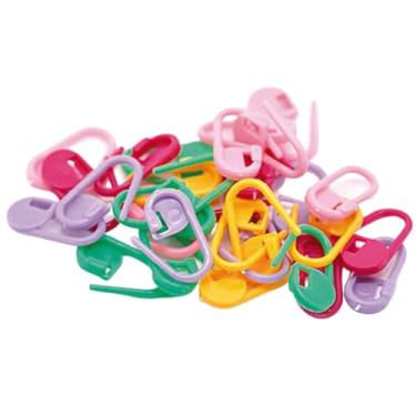 Imagem de Marcador de Ponto Crochê Tipo Cadeado Colorido - 10 unidades