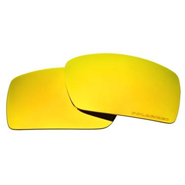 Imagem de COODY Lentes polarizadas de reposição para óculos de sol Oakley Gascan OO9014 multicoloridas (amarelo dourado)