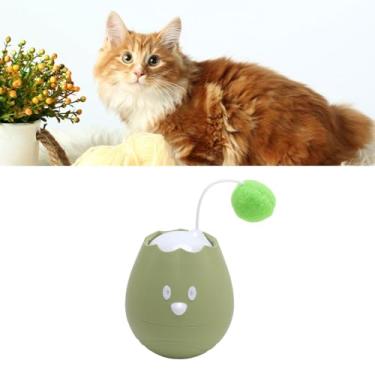 Imagem de Brinquedo Interativo da Bola do Gato, Bola de Rolamento Automática, Bola de Rolamento Movente Automática, Bola de Brinquedo Automática do Gato, para Perseguir Gato Interno (Verde)