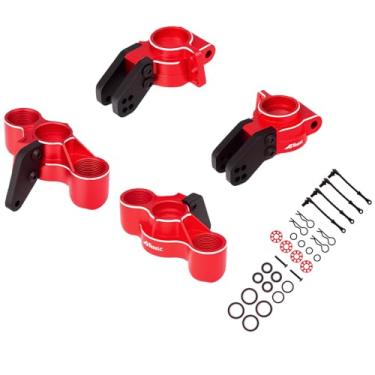 Imagem de NMNRC Alum Steering Knuckles Caster Blocks Front Rear Hub Carrier & Body Clips Kit for Arrma 1/7 Felony Fireteam Mojave Infraction Limitless 6S Upgrades Part