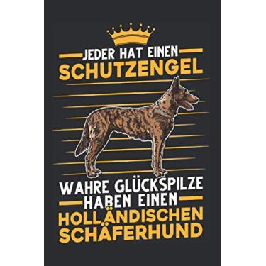 Imagem de Hollandse Herder Notizbuch: Hollandse Herder Schutzengel Holland Schäferhund / 6x9 Zoll / 120 karierte Seiten Seiten