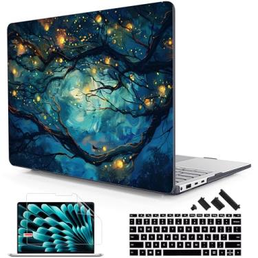 Imagem de Lepeoac Capa para laptop Microsoft Surface de 13,9 polegadas, 2024 Windows 11 Copilot+ PC, tela sensível ao toque da 7ª edição, capa rígida de plástico com capa de teclado e protetor de tela, céu