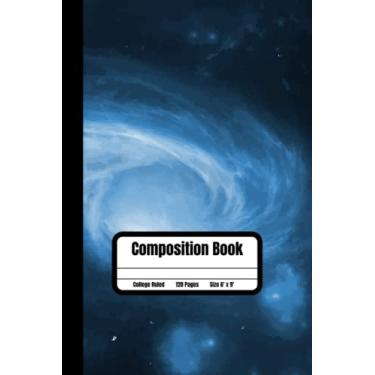 Imagem de Space Planet Composition Notebooks: Journal Notebook Diary with Lined Paper, Kraft Cover Writing Diary Subject Notebooks for Travelers, School and Office, Composition Books, College Ruled Paper