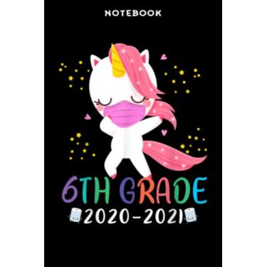 Imagem de Back to School - Notebook Qūārāntinē Dābbing 6th grādē Ūnicōrn Bāck tō Schōōl Girls Nicē: 6x9 inch, over 100 pages/Lined Journal,Schedule,Notebook Journal,Financial,Personalized