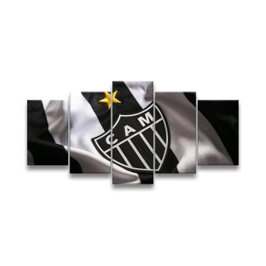 Imagem de Quadro Decorativo 129X63 Quarto Time Galo Atlético Mineiro