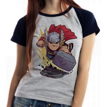 Imagem de Baby Look Blusa Feminina ou Camiseta Unissex Thor - Empório Dutra, Bab
