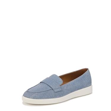 Imagem de Naturalizer Mocassim feminino Karis, Camurça azul jeans, 9 Wide
