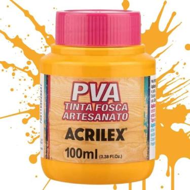 Imagem de Tinta PVA Fosca para Artesanato Acrilex Cores Quentes 100ml - 03210, A